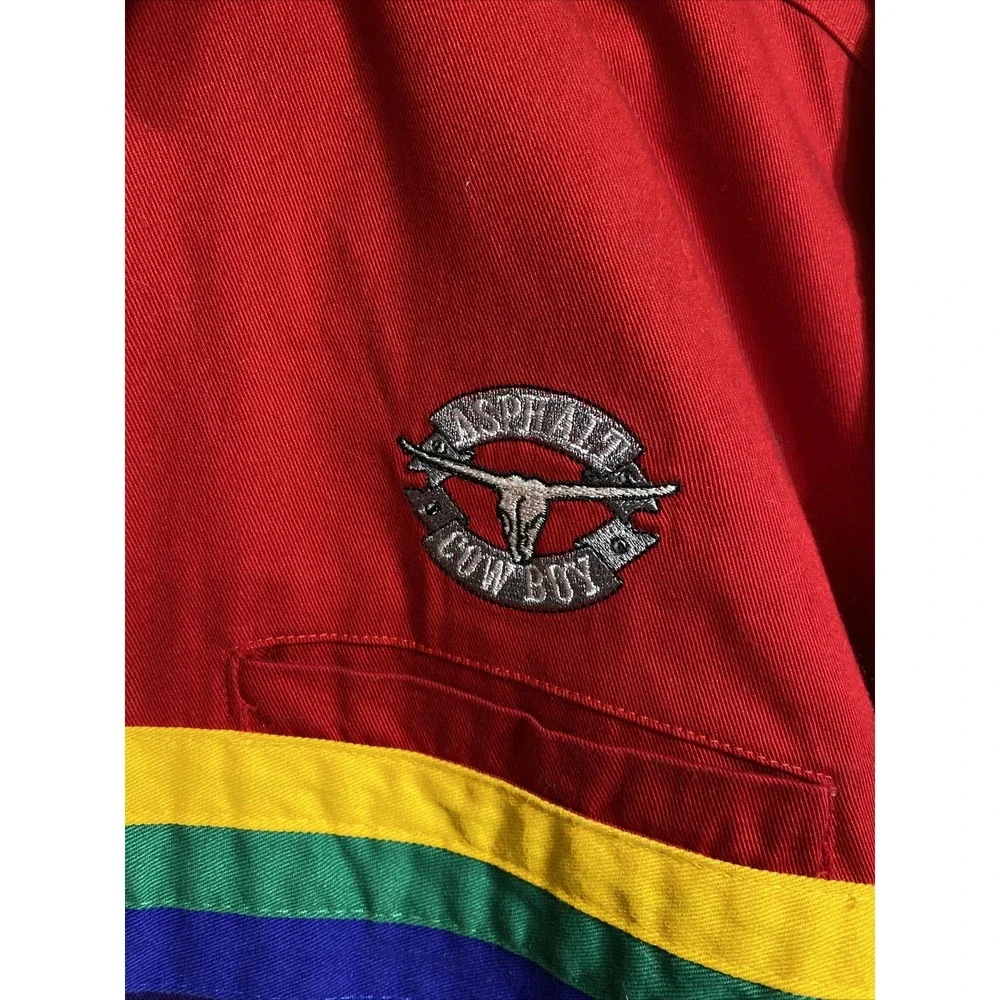 ASPHALT COWBOY MEN'S Multi- color   LS Button‎ Front  Rodeo Show SHIRT SZ L - Picture 3 of 10